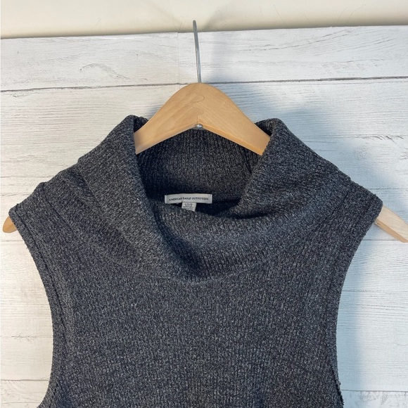 American Eagle Women’s Sleeveless Turtleneck Knit Sweater Dress Tunic – Sz Large - Picture 3 of 5